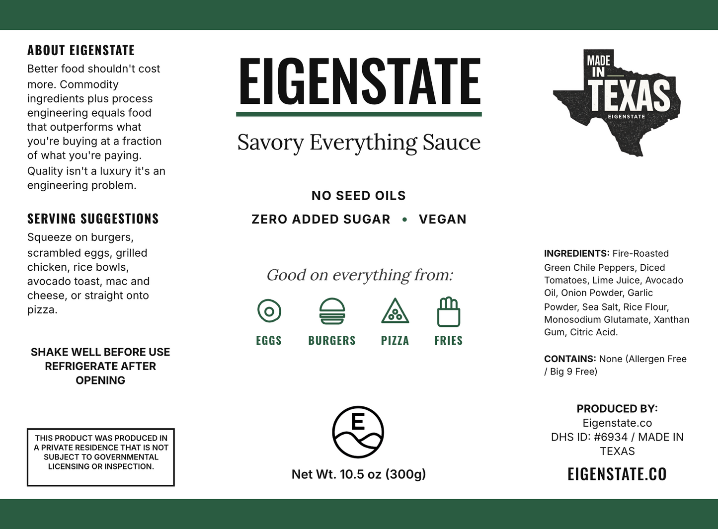 HEB Startup Competition Submission - Order This Product!